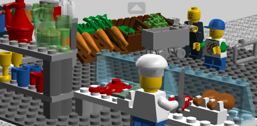 LEGO supermarket groceries